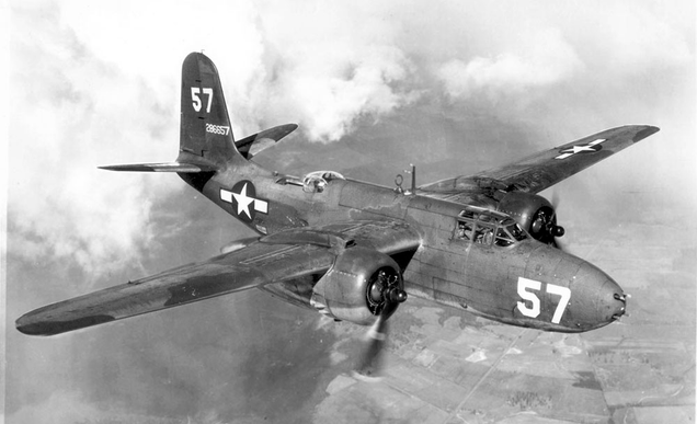 USAAF A-20G Havoc. Note the armament in the nose.